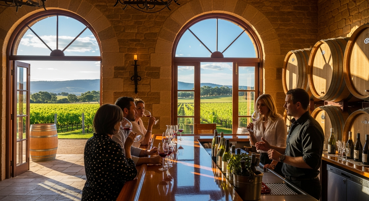 A heritage cellar door in the Barossa Valley wine region