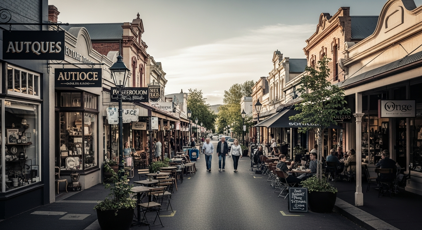 Daylesford's charming main street
