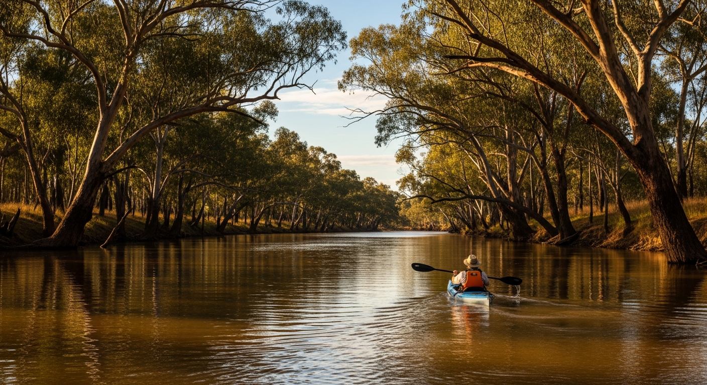 Red gum forests along the Murray River