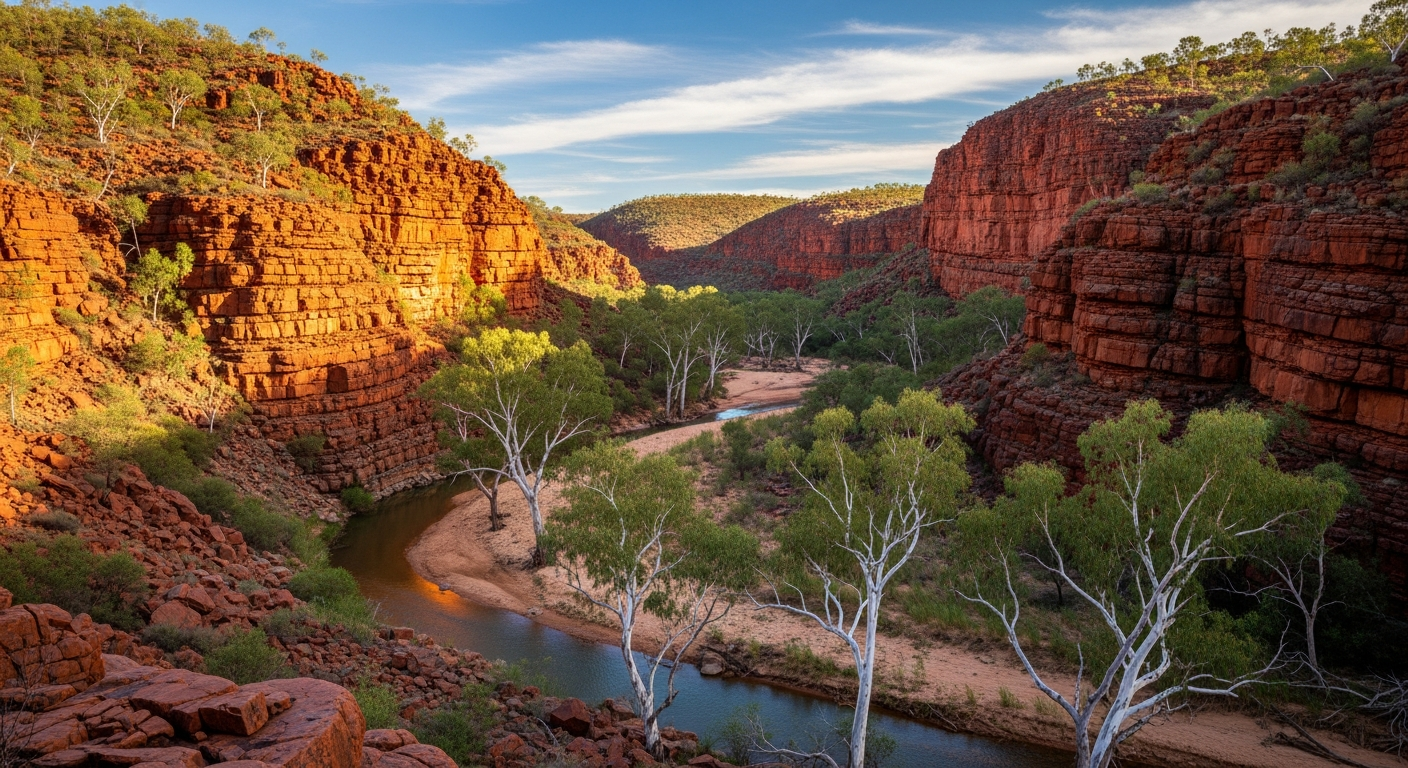 The dramatic rock formations and ancient geology of Brachina Gorge