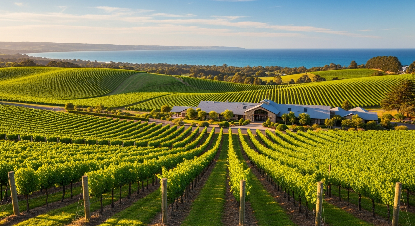 Bellarine Peninsula vineyard views