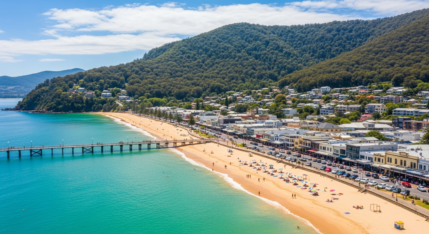 The charming seaside town of Lorne