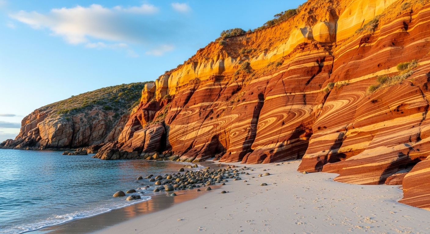 The remarkable natural patterns of the Painted Cliffs