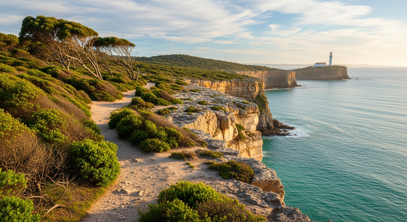 Dramatic coastal scenery along the Mornington Peninsula