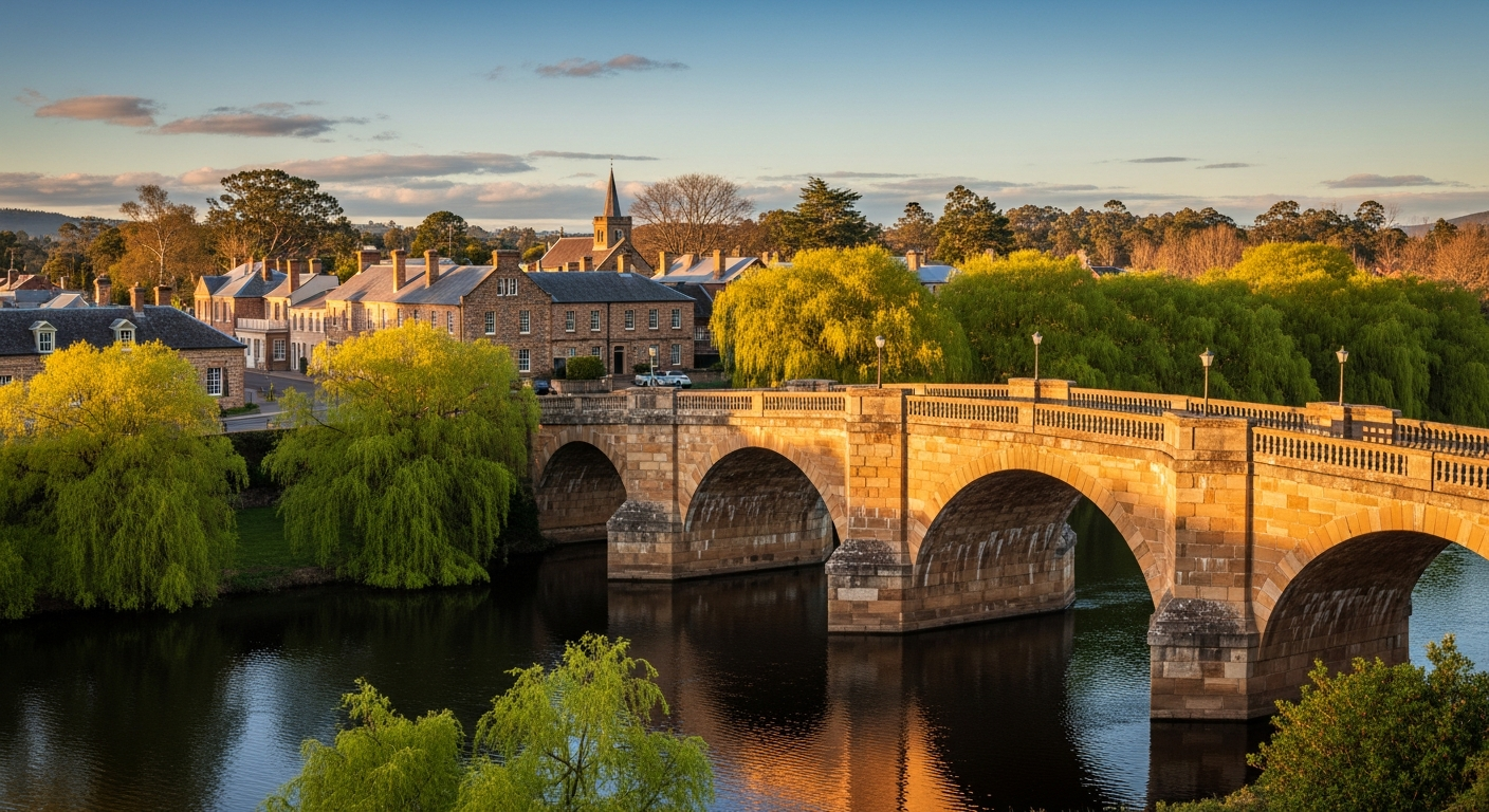 The historic Richmond Bridge, Australia's oldest bridge