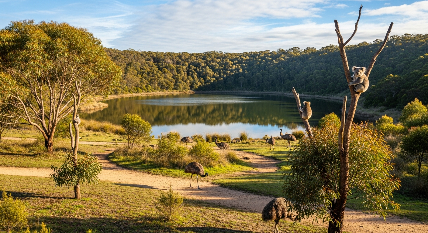 Tower Hill Wildlife Reserve volcanic crater