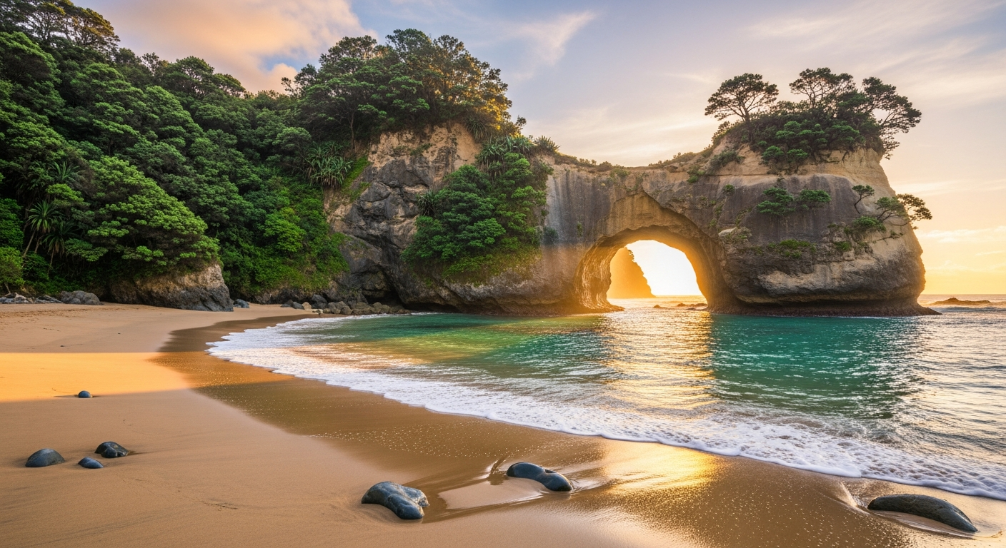 Coromandel Peninsula: Cathedral Cove, Hot Water Beach & Native Bush